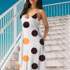 NWOT Coffee Floor Length Maxi Dress